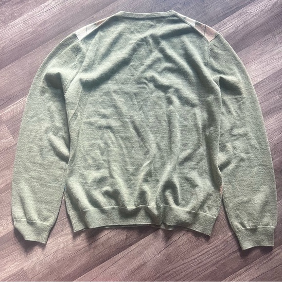 Brooks Brothers Vintage Italian Merino Wool Argyle Cardigan Women Size XL EUC - Picture 9 of 10